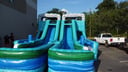 Bahama Blast 18ft Double Dash Slide and Obstacle Course image