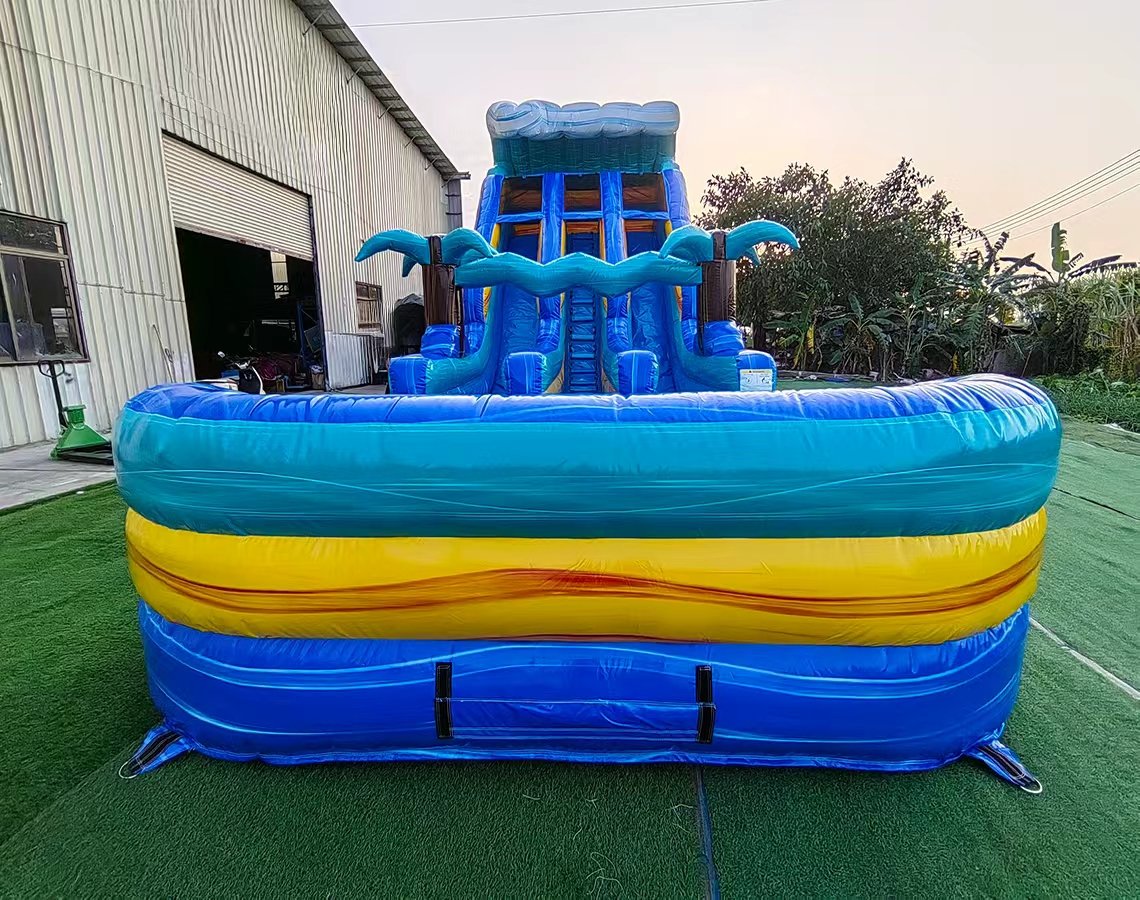18ft Ocean Oasis Dual Lane Water Slide image