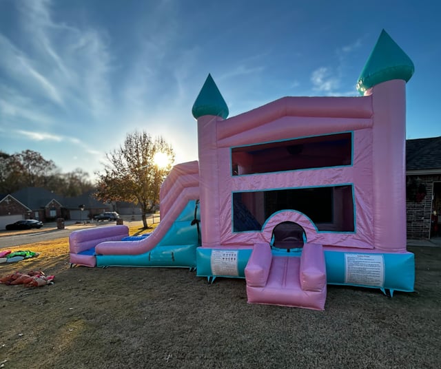 Pink XL Princess Dream Bounce House and Slide