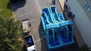 Bahama Blast 18ft Double Dash Slide and Obstacle Course image