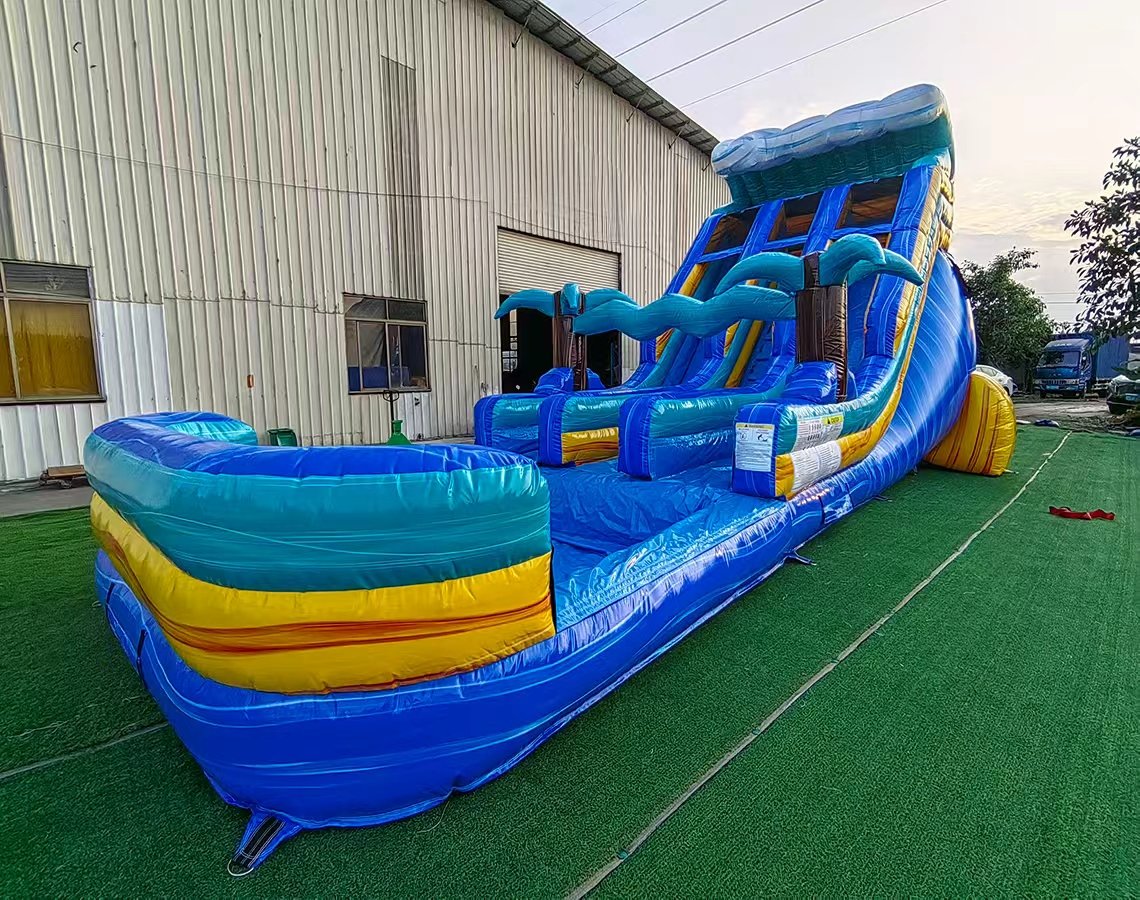 18ft Ocean Oasis Dual Lane Water Slide image