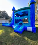 Tropical XL Bounce House With Slide (Wet/Dry) image
