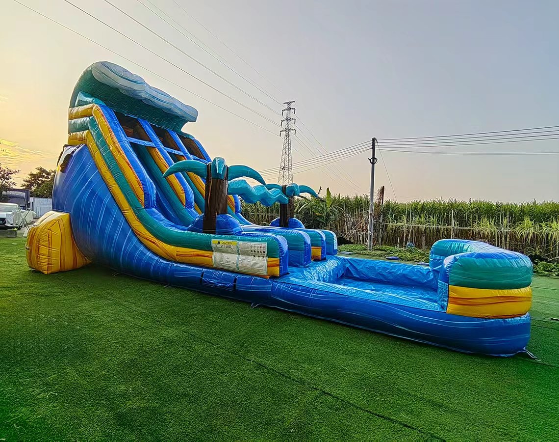 18ft Ocean Oasis Dual Lane Water Slide image