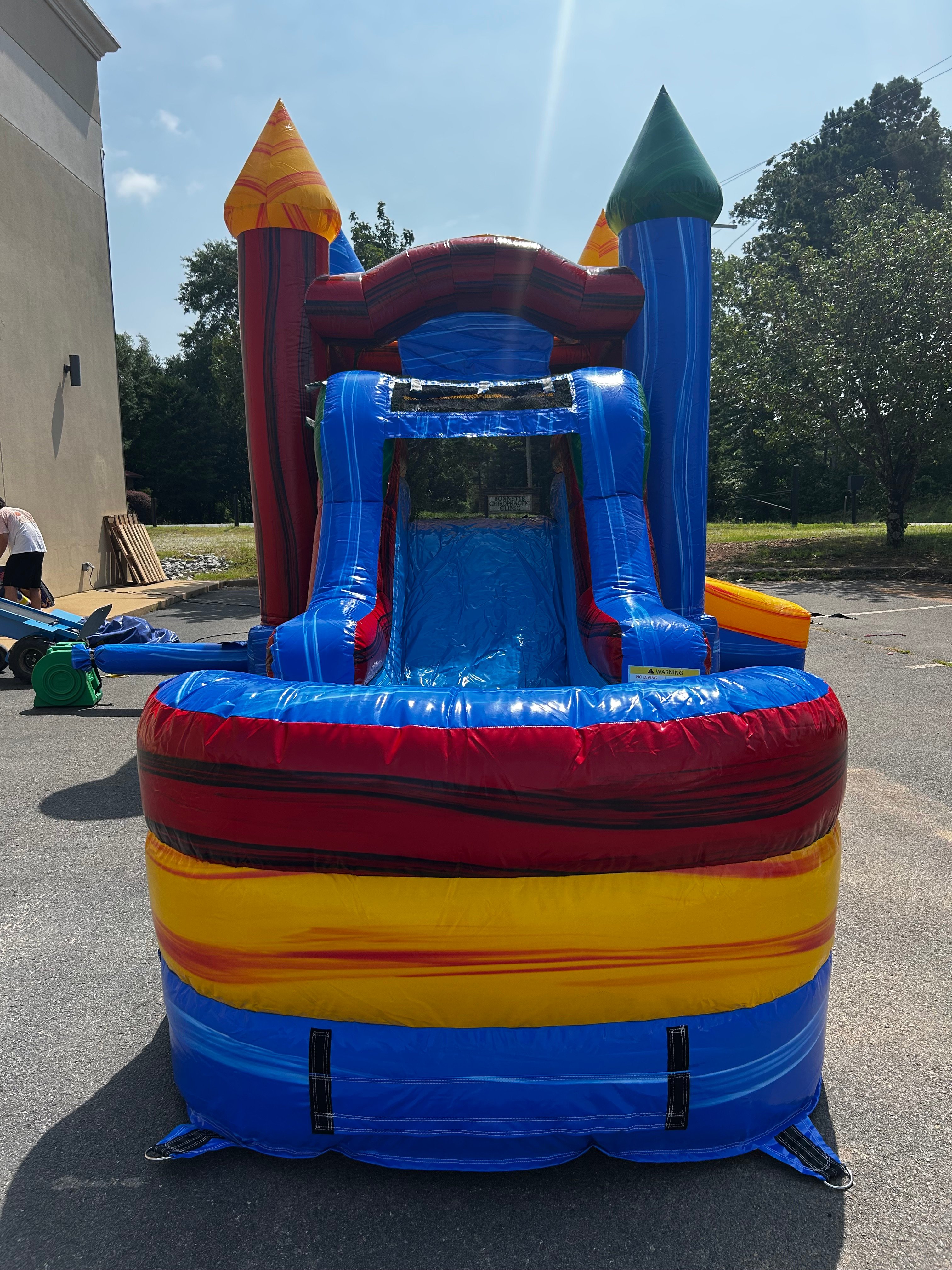 18ft Ocean Oasis Dual Lane Water Slide image